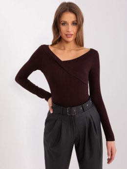 Bluzka EM-BZ-785.32P ciemny brązowy