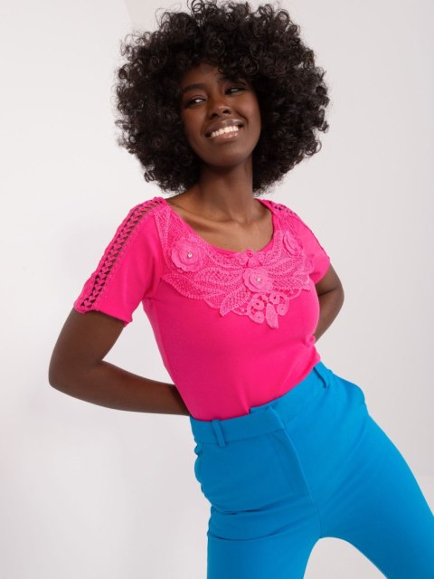 Bluzka PM-BZ-GN2074.77 ciemny różowy S