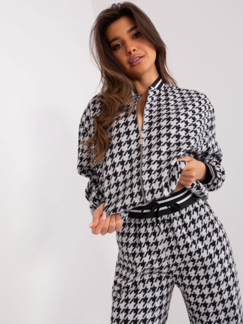 Komplet LK-KMPL-509463-3.64 szaro-czarny S/M