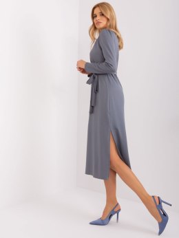 Sukienka LK-SK-509447.75P grafitowy S/M