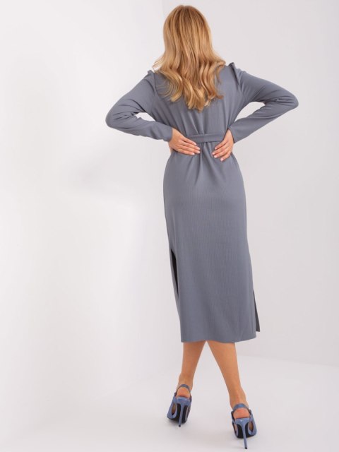 Sukienka LK-SK-509447.75P grafitowy S/M