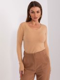 Sweter PM-SW-WB92918B.57 camelowy M/L