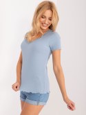 Bluzka D16113Z02448B szaro-niebieski XS