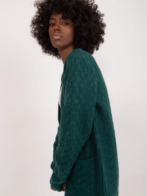 Kardigan TW-SW-3003.07X ciemny zielony M