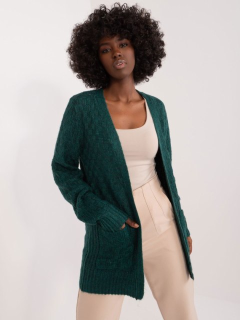 Kardigan TW-SW-3003.07X ciemny zielony S