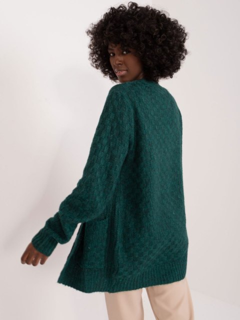 Kardigan TW-SW-3003.07X ciemny zielony S