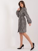 Sukienka LK-SK-509526-1.06 szaro-czarny S/M