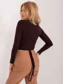 Bluzka EM-BZ-782.95 ciemny brązowy
