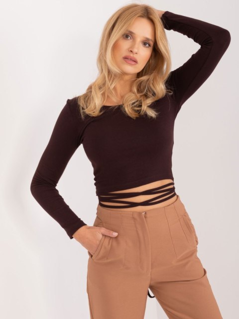 Bluzka EM-BZ-782.95 ciemny brązowy