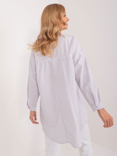 Koszula BP-KS-1012V-2.70 biało-szary S