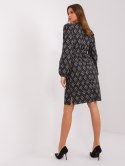 Sukienka LK-SK-509474-1.52P szaro-czarny S/M