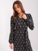 Sukienka LK-SK-509474-1.52P szaro-czarny S/M