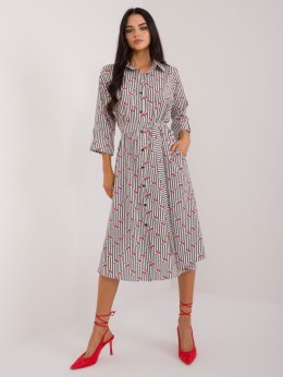 Sukienka LK-SK-509673-1.41X biało-czarny S/M