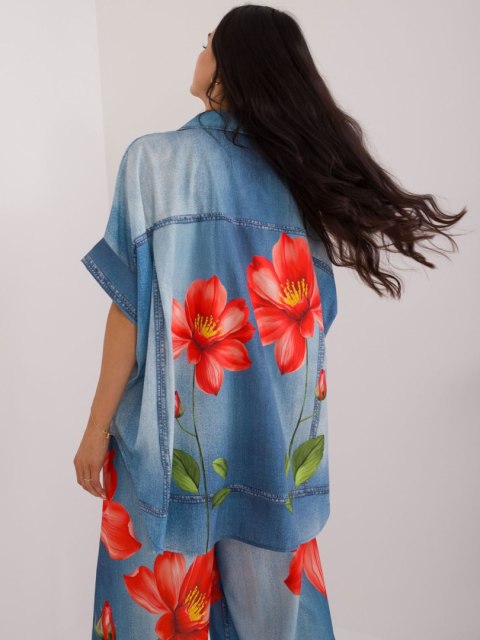 Koszula DHJ-KS-19007-1.30 niebieski