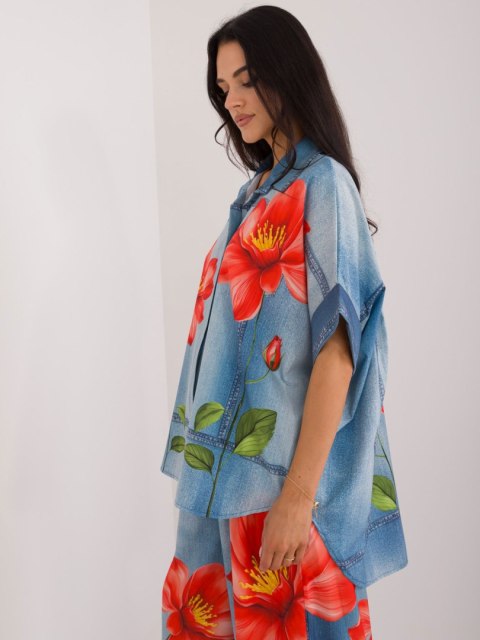 Koszula DHJ-KS-19007-1.30 niebieski