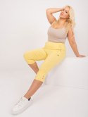 Spodnie AT-SP-73019.47 jasny żółty 42