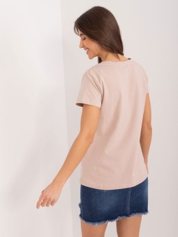 Bluzka RV-BZ-9622.16X ciemny bezowy L/XL