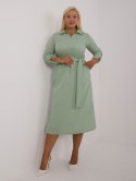 Sukienka LK-SK-509675.88 pistacjowy L/XL