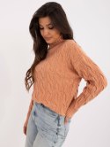 Sweter AT-SW-23445.00 jasny pomarańczowy