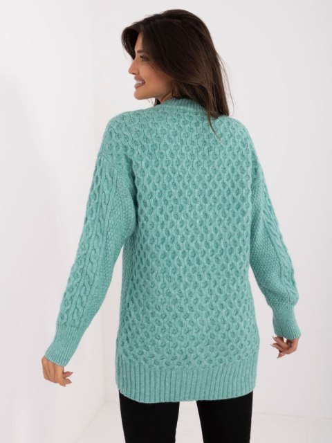 Sweter AT-SW-23525.21 mietowy