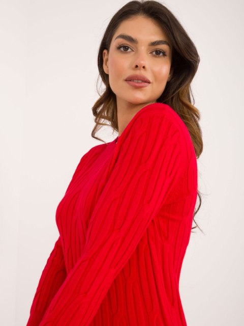 Sweter AT-SW-2338-2.61 ciemny czerwony