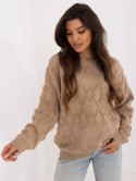 Sweter AT-SW-2361.61 ciemny bezowy