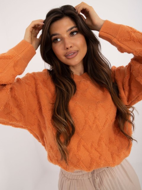 Sweter AT-SW-2361.61 pomarańczowy