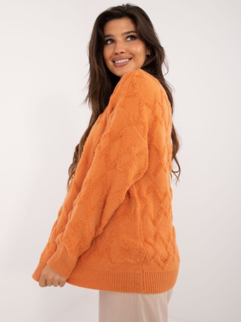 Sweter AT-SW-2361.61 pomarańczowy