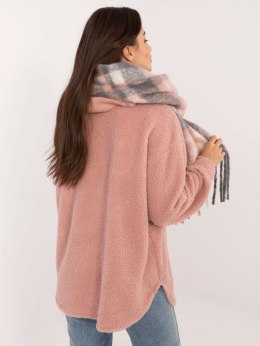 Szalik AT-SZ-231301.49 szaro-różowy