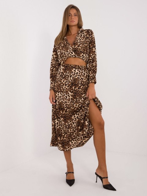 Komplet DHJ-KMPL-19586-2.47 czarno-beżowy