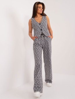 Spodnie LK-SP-509563.20X szaro-czarny S/M