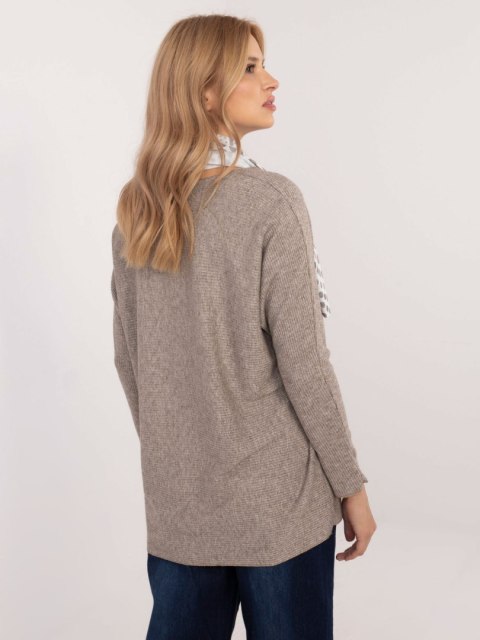 Bluzka DHJ-BZ-19226.91 ciemny bezowy