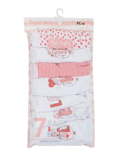 Majtki BR-MT-11444-3 biało-czerwony XL