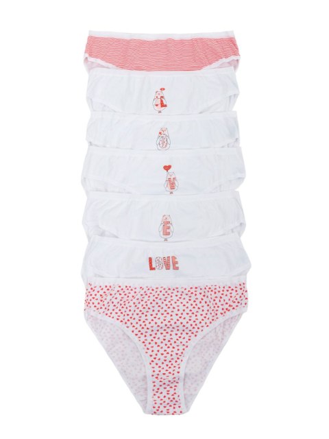 Majtki BR-MT-11444-3 biało-czerwony XL