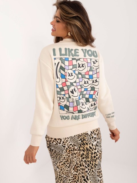 Bluza D10600T02568E jasny beżowy S