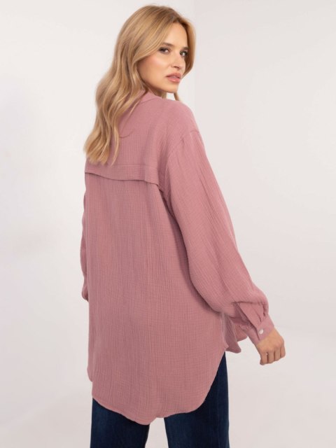 Koszula D70032M11066D4 ciemny różowy S/M