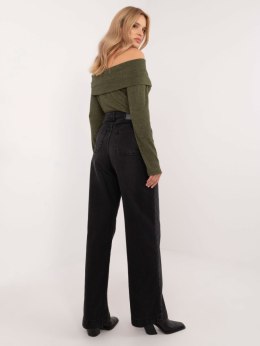 Spodnie jeans D80016BD62456B150 czarny M