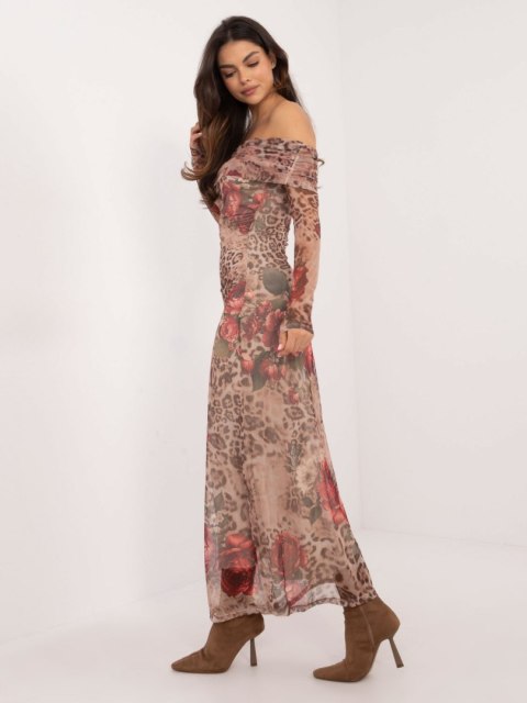 Sukienka DHJ-SK-18702-1.13P beżowy