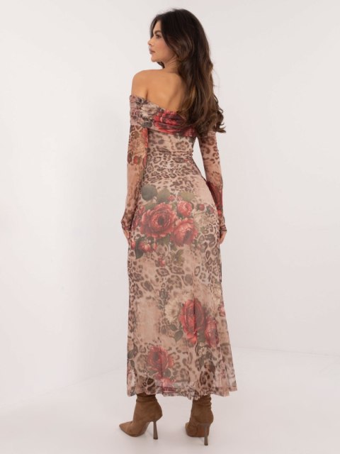 Sukienka DHJ-SK-18702-1.13P beżowy