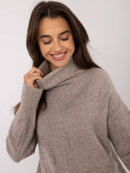 Sweter AT-SW-2342-1.35 ciemny bezowy