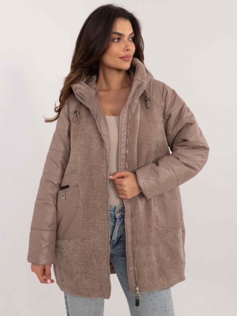 Kurtka MBM-KR-F-23301.84 jasny brązowy L