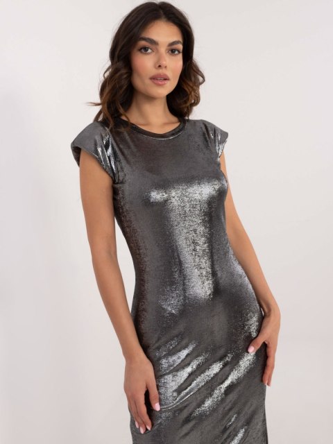 Sukienka DHJ-SK-18176.99 srebrny