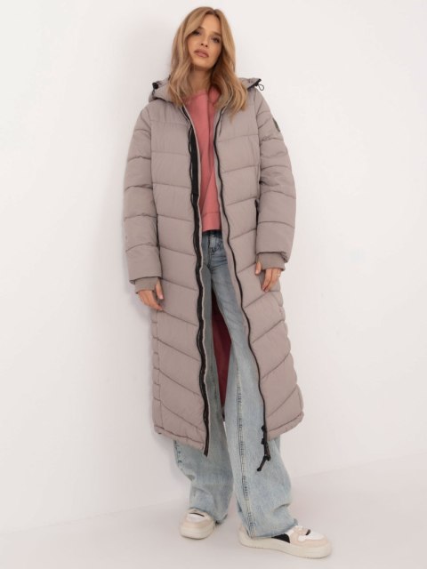 Płaszcz D51160XB44540A1 ciemny bezowy XL