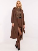 Płaszcz TW-PL-BI-5312-1.31 brązowy S