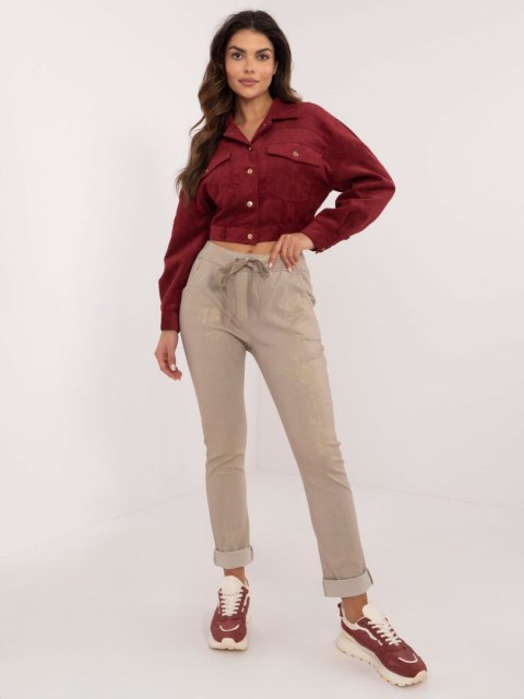 Spodnie DHJ-SP-21258.32 beżowy