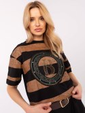 Bluzka CLM-BZ-0004.50 czarno-beżowy S