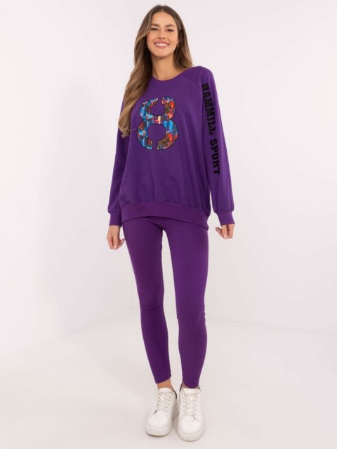 Komplet EM-KMPL-850.93 ciemny fioletowy