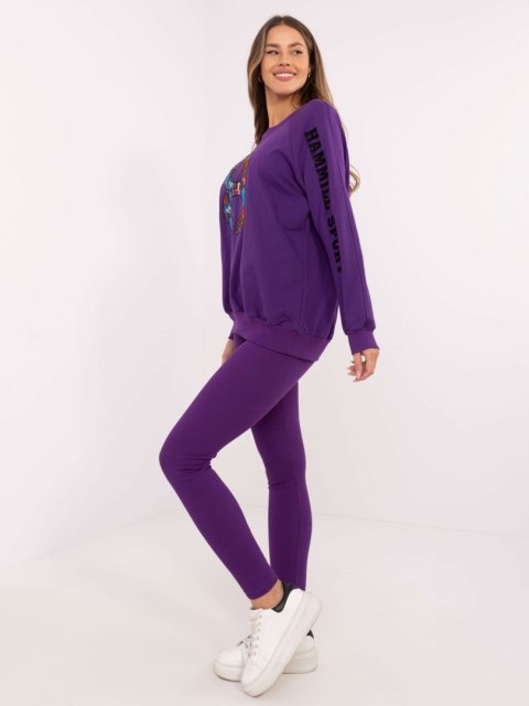 Komplet EM-KMPL-850.93 ciemny fioletowy