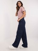 Spodnie jeans D80016BD62458D282 granatowy M
