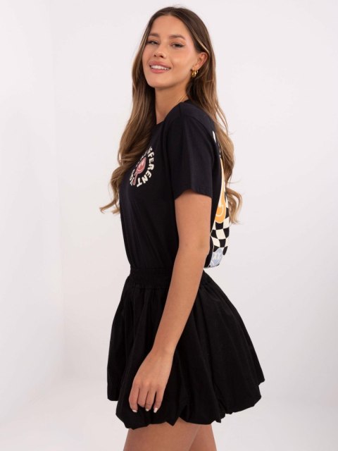 T-shirt D12022AC02645E grafitowy XS